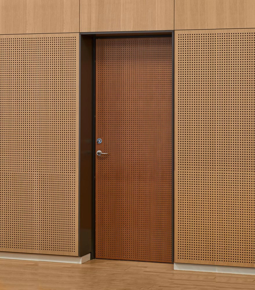 Акустические перфорированные двери