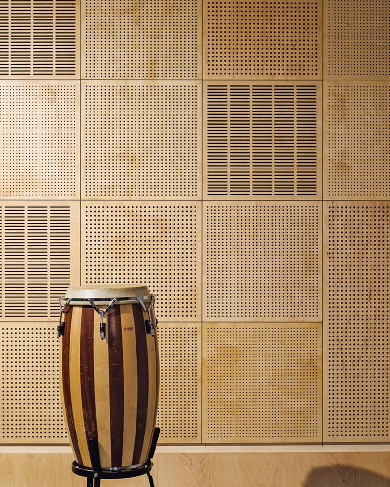 Акустические перфорированные стеновые панели